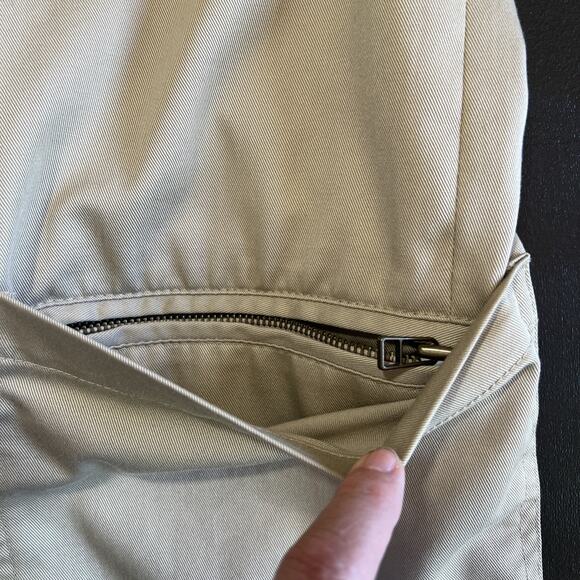 Duluth Trading Coat Mens Large Tan Cotton Canvas Khaki Chore Jacket Barn Field - Picture 10 of 12